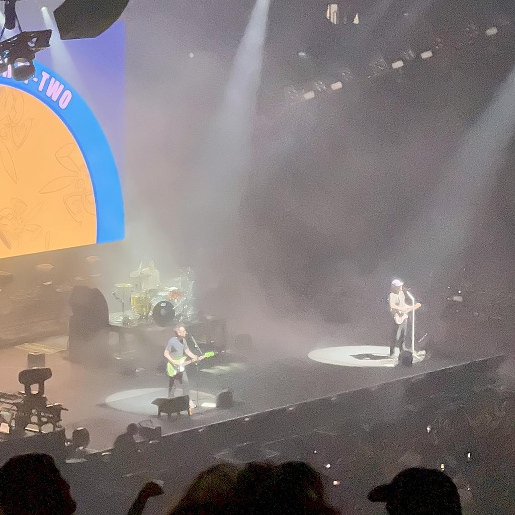 Blink-182 on stage in Melbourne