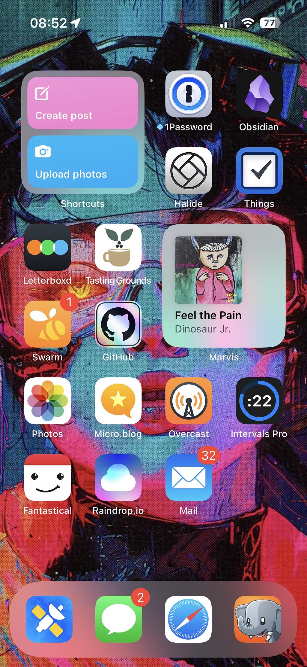 an iOS Home Screen