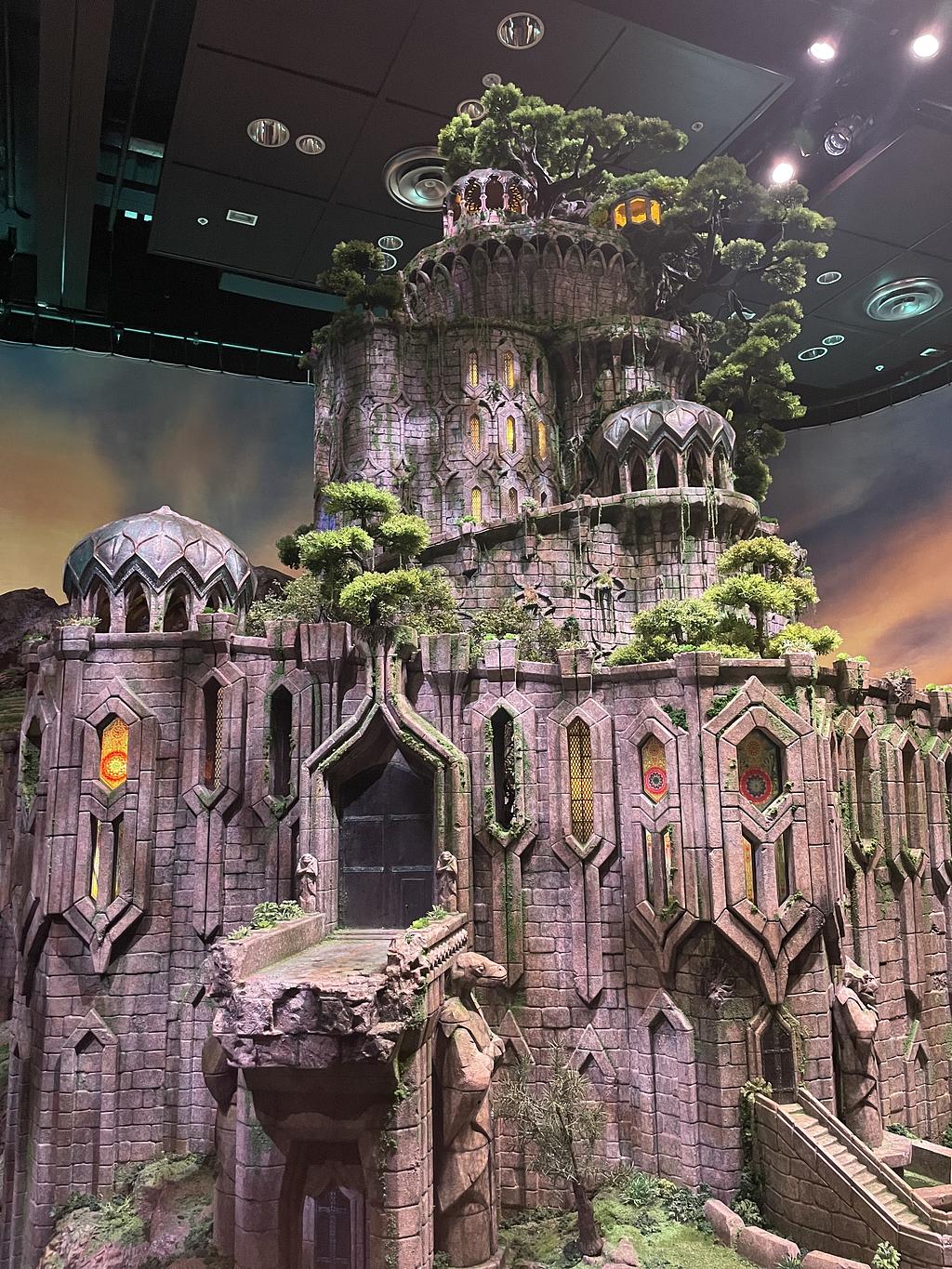 Scale model of a castle
